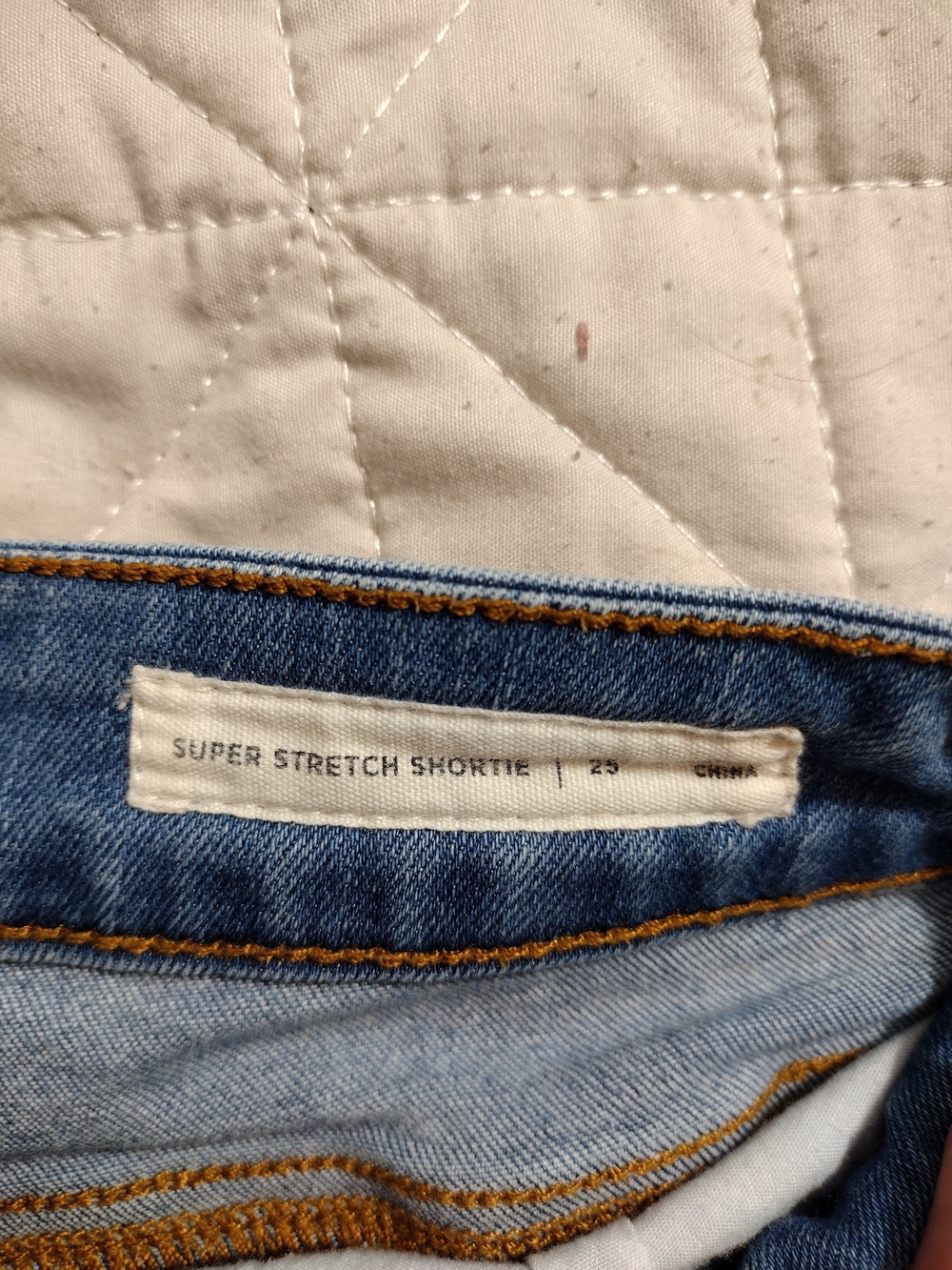 PacSun Super Stretch Shortie Jeggings - Light Blue Denim